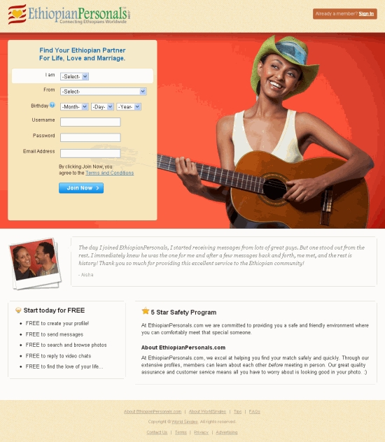 ethiopian dating site